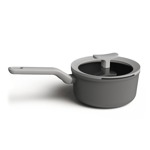 Image 1 of Leo Non-Stick Covered Saucepan, Grey