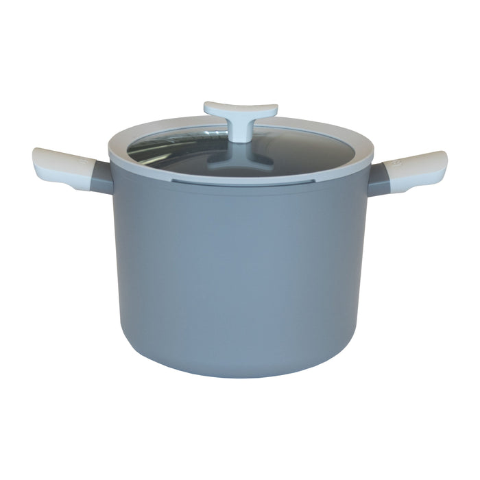 Image 1 of Leo Covered Non-Stick Stockpot, Grey